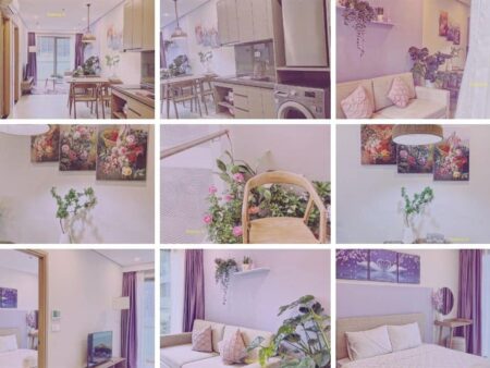 Cho thuê căn hộ The Sóng loại 2PN 53m2 mã căn 03.04 tầng 03