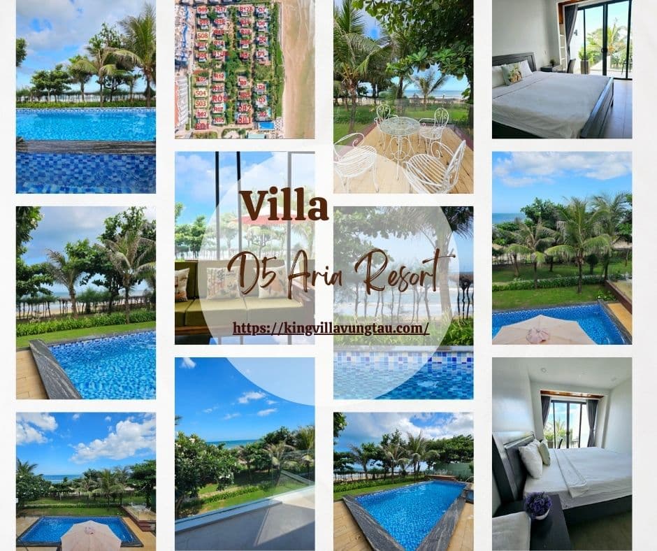 Villa D5 Aria Resort – Long Cung - sát biển