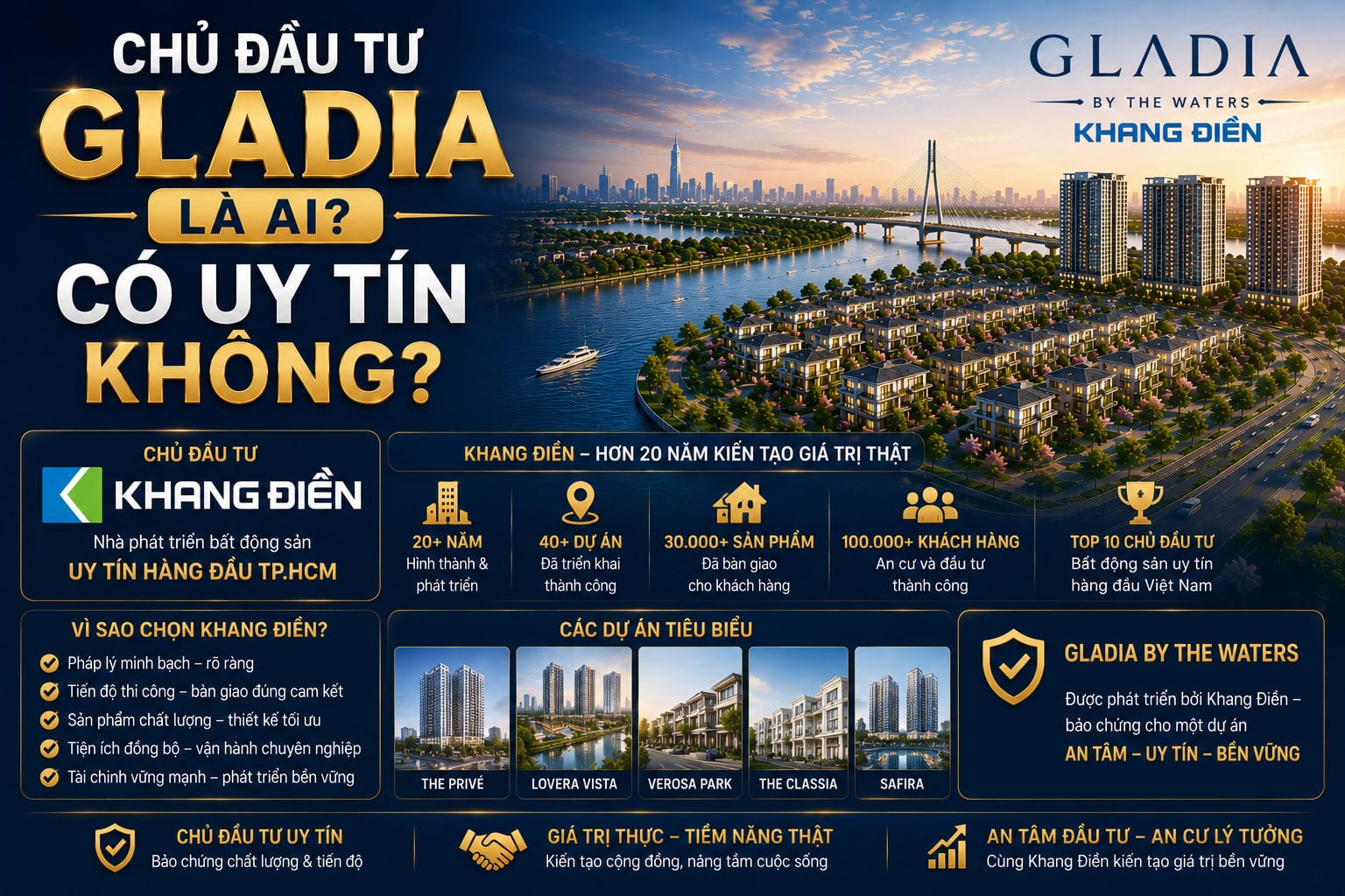 Chủ đầu tư Gladia là ai? Có uy tín không?