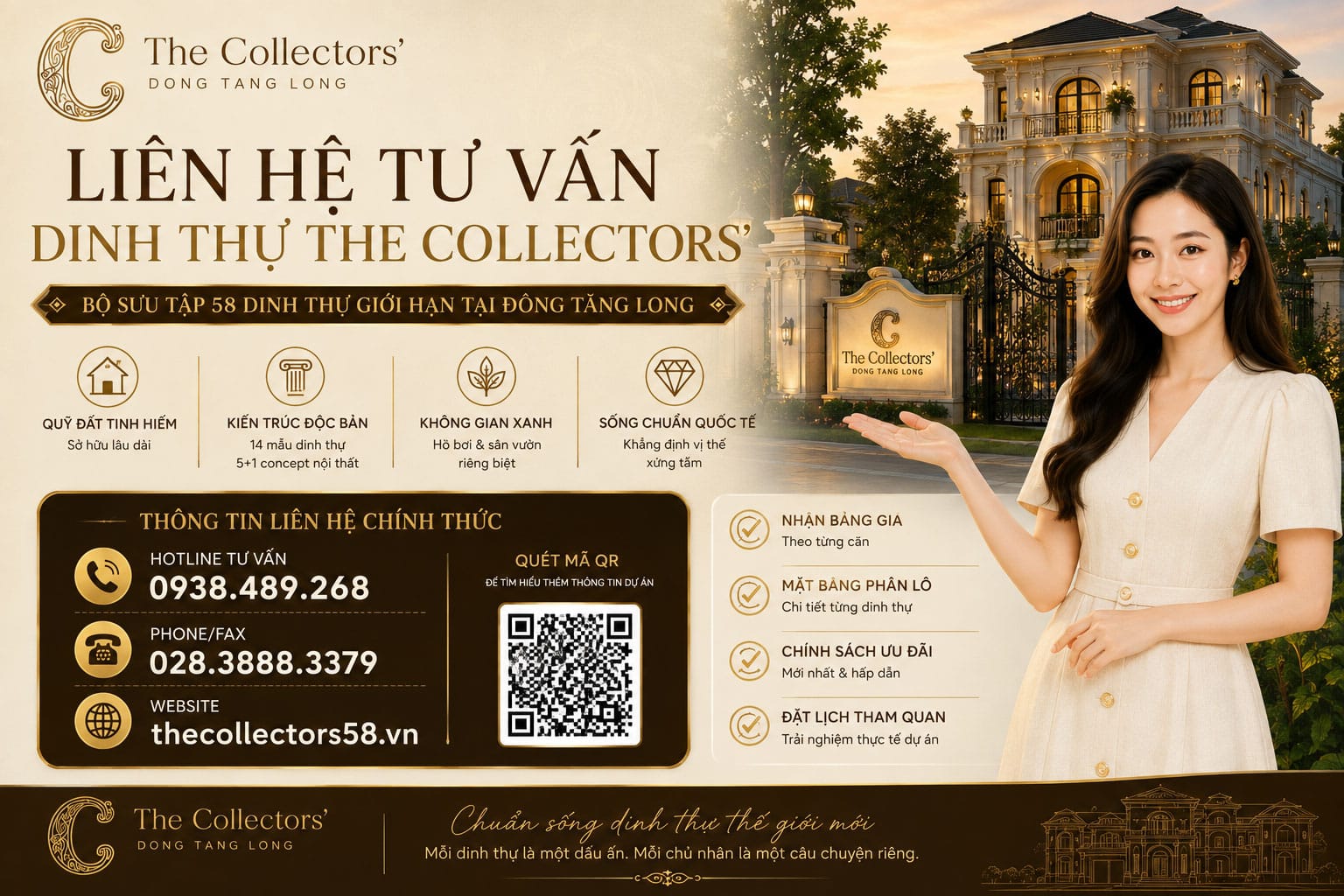 Liên hệ tư vấn The Collectors' 58 Đông Tăng Long
