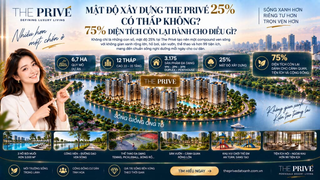 Mật Độ Xây Dựng The Privé 25% Có Thấp Không?