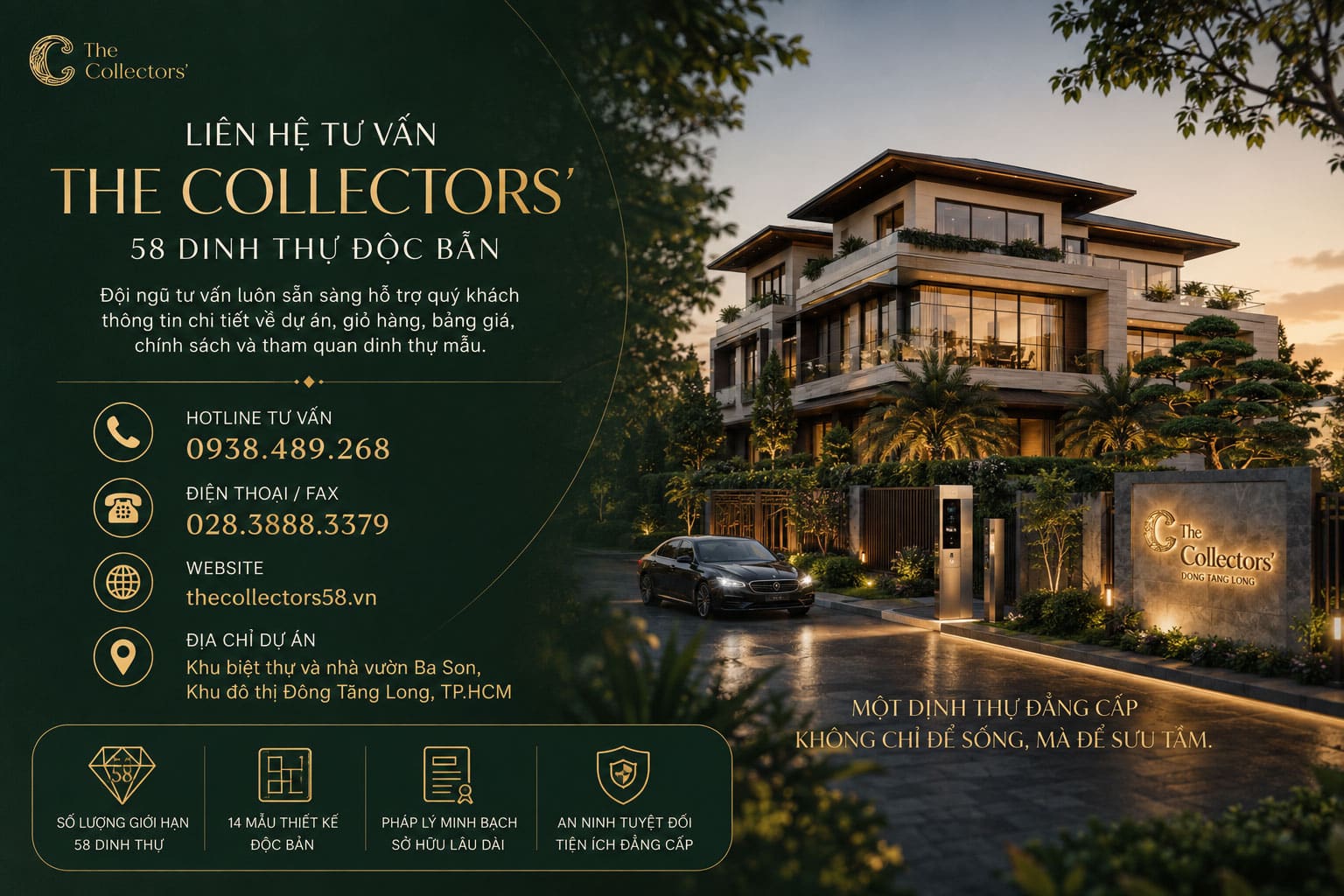 Khám Phá Bộ Sưu Tập 58 Dinh Thự The Collectors’ Tại Đông Tăng Long
